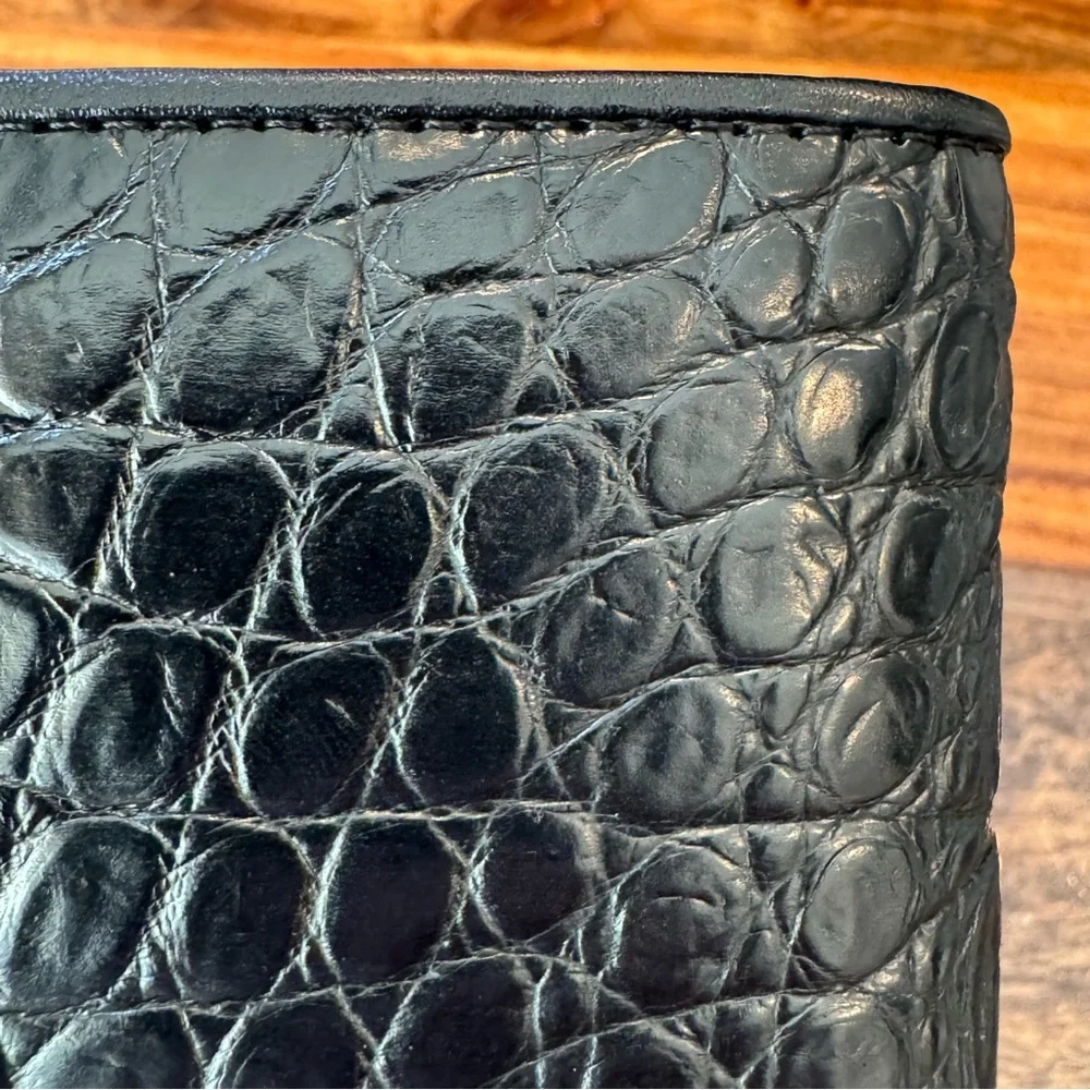 Bi-Fold Authentic Crocodile Leather Wallet 1C